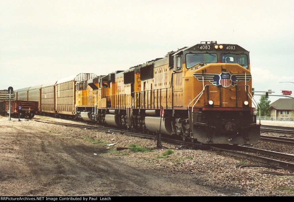 Eastbound vehicle train